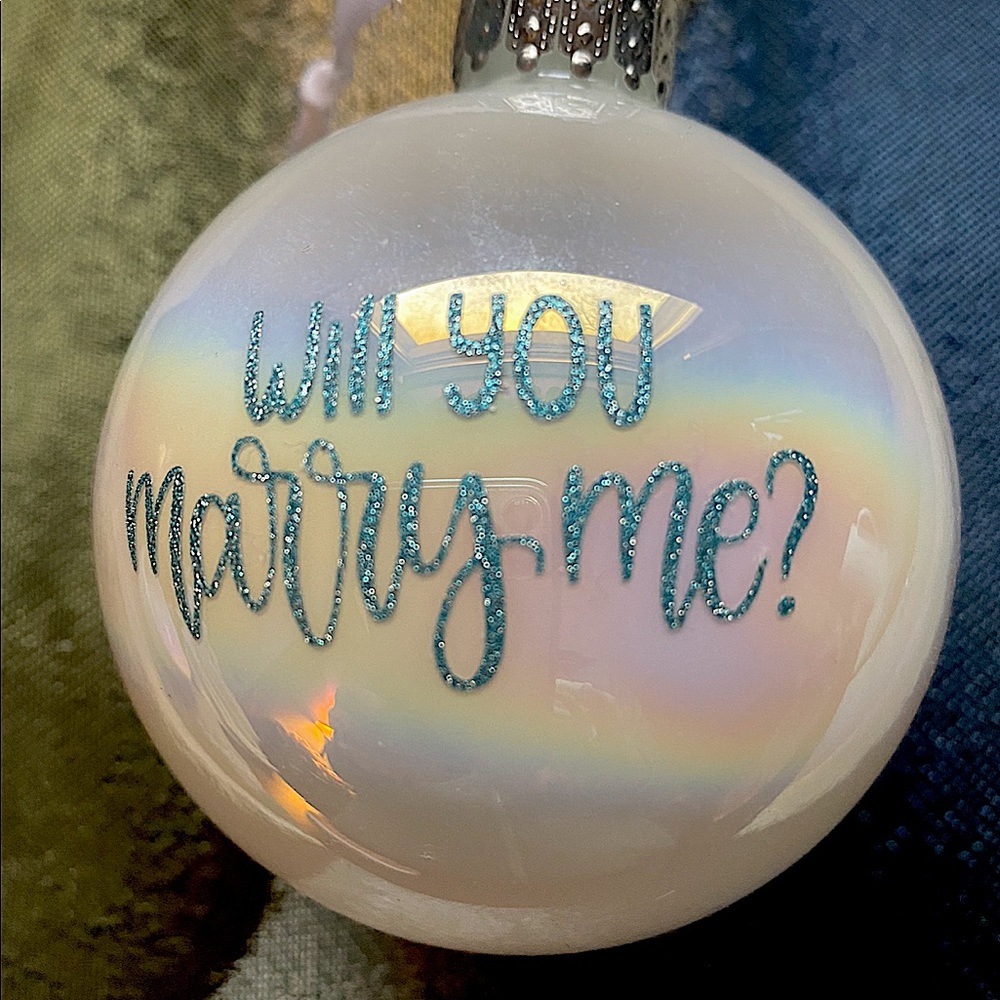 Will You Marry Me? / We're Engaged! Ornament
